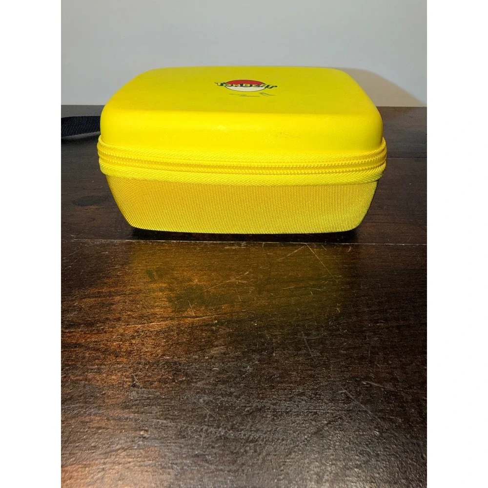 Rare Tombert Travel Carrying Yellow Pokemon Ball Zippered Case‎ Pouch For Switch